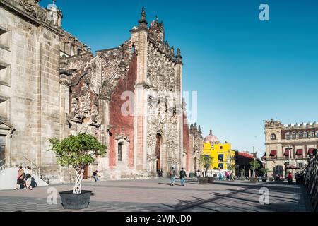 Le Tabernacle métropolitain (Sagrario Metropolitano) à côté de la cathédrale métropolitaine de Mexico, Mexique. Banque D'Images