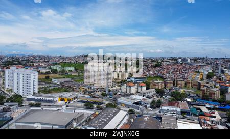 Sao Paulo, Brésil. 14 novembre 2022. Sao Paulo, Brésil, 14 novembre 2022 : vue aérienne du centre d'entraînement Corinthians avec un drone à Sao Paulo, Brésil. (Daniela Porcelli/SPP) crédit : SPP Sport Press photo. /Alamy Live News Banque D'Images