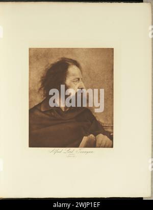 Alfred, Lord Tennyson, 1865 (Dirty Monk) ; par Julia Margaret Cameron négatif 1865 ; tirage 1893 ; photogravure; Banque D'Images