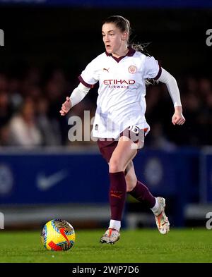 Jess Park de Manchester City lors du match de Super League féminine Barclays à Kingsmeadow, Londres. Date de la photo : vendredi 16 février 2024. Banque D'Images