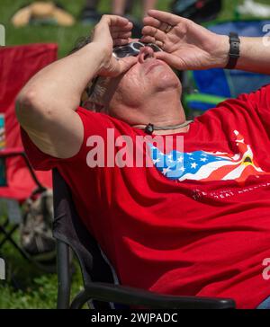 Solar Eclipse, 21 août 2017 Jefferson City MO Banque D'Images