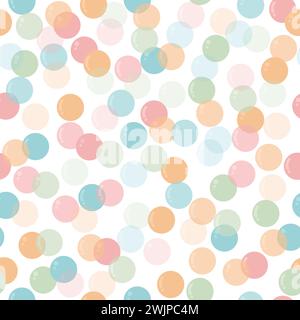 Joli motif sans couture avec des bulles de savon pour les enfants. Fond pour la fête des enfants. Illustration vectorielle Illustration de Vecteur