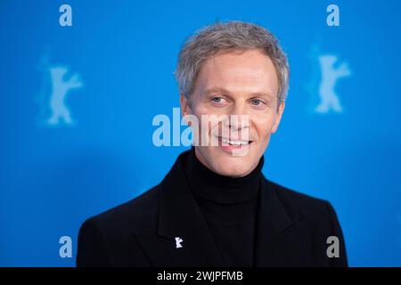 Berlin, Allemagne. 16 février 2024. Jan Bluthardt participe au Cuckoo Photocall lors du 74e Festival international du film de la Berlinale de Berlin au Grand Hyatt Hotel à Berlin, Allemagne, le 16 février 2024. Photo par Aurore Marechal/ABACAPRESS.COM crédit : Abaca Press/Alamy Live News Banque D'Images