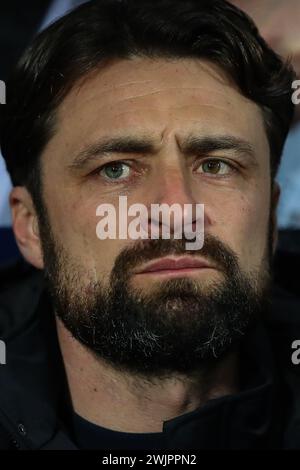 West Bromwich, Royaume-Uni. 16 février 2024. Russell Martin entraîneur de Southampton lors du Sky Bet Championship match West Bromwich Albion vs Southampton aux Hawthorns, West Bromwich, Royaume-Uni, le 16 février 2024 (photo par Gareth Evans/News images) à West Bromwich, Royaume-Uni le 16/02/2024. (Photo de Gareth Evans/News images/SIPA USA) crédit : SIPA USA/Alamy Live News Banque D'Images