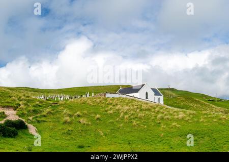 Prog Mary's Parish Church, située à Lagg, la deuxième église catholique la plus septentrionale et l'une des plus anciennes églises catholiques encore en usage en Irlande Banque D'Images