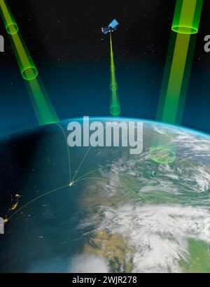 Énergie solaire basée dans l'espace Banque D'Images