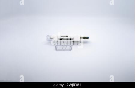 Adaptateur mémoire avec entrées multiples, adaptable à USB 3,0, OTG et USB type C. adaptateur pour usb, micro sd et sd Banque D'Images