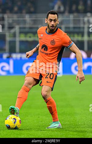 Milan, Italie. 16 février 2024. Pendant le match de football italien Serie A Inter Milan vs Salernitana au San Siro Stadium crédit : Piero Cruciatti/Alamy Live News Banque D'Images