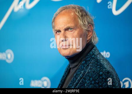 Berlin, Allemagne. 16 février 2024. Udo Wachtveitl vient à la fête de l’heure bleue de l’ARD lors de la 74ème Berlinale. Crédit : Monika Skolimowska/dpa/Alamy Live News Banque D'Images