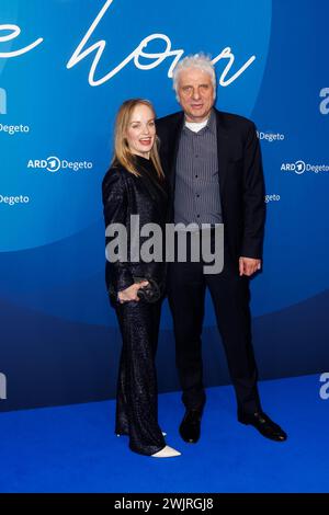 ARD Blue Hour 2024 Friederike Kempter und Udo Wachtveitl BEI der ARD Blue Hour 2024 im Telegraphenamt anlässlich der 74. Internationalen Filmfestspiele Berlin Berlinale AM 15.02.2024 à Berlin. *** ARD Blue Hour 2024 Friederike Kempter et Udo Wachtveitl à l'ARD Blue Hour 2024 au Telegraphenamt à l'occasion du 74e Festival international du film Berlinale de Berlin le 15 02 2024 à Berlin Copyright : xEventpressxKochanx Banque D'Images
