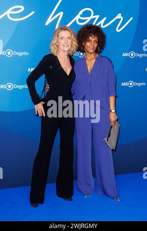 ARD Blue Hour 2024 Maria Furtwängler und Dennenesch Zoude BEI der ARD Blue Hour 2024 im Telegraphenamt anlässlich der 74. Internationalen Filmfestspiele Berlin Berlinale AM 15.02.2024 à Berlin. *** ARD Blue Hour 2024 Maria Furtwängler et Dennenesch Zoude à l'ARD Blue Hour 2024 au Telegraphenamt à l'occasion du 74e Festival International du film Berlinale de Berlin le 15 02 2024 à Berlin Copyright : xEventpressxKochanx Banque D'Images