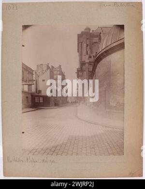 Atget, Eugène (Jean Eugène Auguste Atget, dit) (n.1857-02-12-D.1927-08-04), chevet de l'église Saint-Sulpice, 6e arrondissement, Paris. (Titre factice), 1900-04. Tirage de papier albumine. Musée Carnavalet, histoire de Paris. Architecture religieuse. Chevet de l'église Saint-Sulpice, 6ème arrondissement, Paris. Banque D'Images