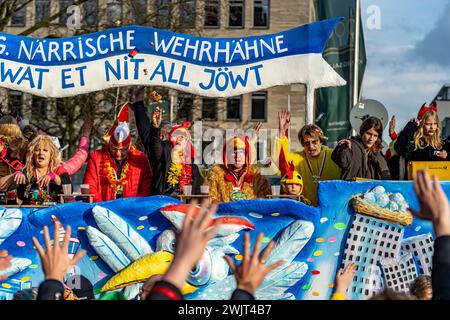 Rosenmontagszug Karnevalsumzug in Düsseldorf, Nordrhein-Westfalen, Deutschland, Europa | Rosenmontag Carnival Parade in Duesseldorf, Germany, Europe Banque D'Images