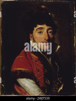 Louis-Léopold Boilly (1761-1845) 'Portrait d'acteur'. Huile sur toile. Paris, musée Carnavalet. 35191-12 acteur, homme, portrait, huile sur toile Banque D'Images