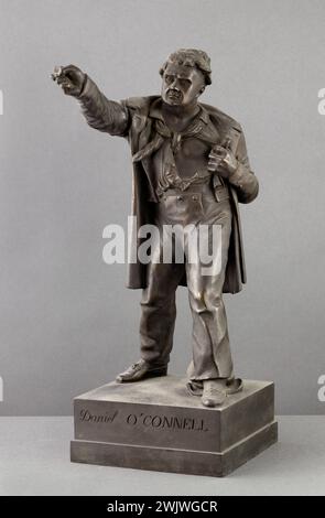 Jean-Pierre Dantan (1800-1869), dit Dantan Young. Caricature du politicien irlandais Daniel O'Connell (1775-1847). Bronze, 1834. Paris, musée Carnavalet. 53174-10 Bronze, politicien irlandais, patriote, caricature Banque D'Images