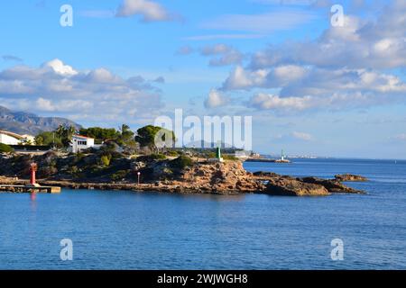 Gran Recorrido GR 92, Costa Dorada, Espagne Banque D'Images