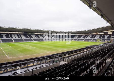 Vue générale à l'intérieur du stade pendant le match Derby County FC v Stevenage FC SKY BET EFL League 1 au Pride Park Stadium, Derby, Angleterre, Royaume-Uni le 17 février 2024 crédit : Every second Media/Alamy Live News Banque D'Images