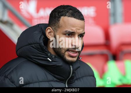 Fleetwood, Royaume-Uni. 17 février 2024. Barry Cotter de Barnsley arrive lors du match de Sky Bet League 1 Fleetwood Town vs Barnsley au Highbury Stadium, Fleetwood, Royaume-Uni, le 17 février 2024 (photo par Alfie Cosgrove/News images) à Fleetwood, Royaume-Uni le 17/02/2024. (Photo par Alfie Cosgrove/News images/SIPA USA) crédit : SIPA USA/Alamy Live News Banque D'Images