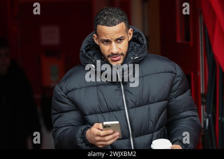 Fleetwood, Royaume-Uni. 17 février 2024. Barry Cotter de Barnsley arrive lors du match de Sky Bet League 1 Fleetwood Town vs Barnsley au Highbury Stadium, Fleetwood, Royaume-Uni, le 17 février 2024 (photo par Alfie Cosgrove/News images) à Fleetwood, Royaume-Uni le 17/02/2024. (Photo par Alfie Cosgrove/News images/SIPA USA) crédit : SIPA USA/Alamy Live News Banque D'Images