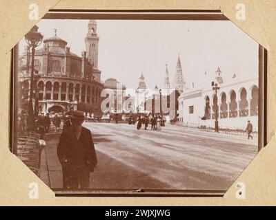 Anonyme. Album de l'exposition universelle de 1900. Trocadéro. 1900. Musée des Beaux-Arts de la ville de Paris, petit Palais. Année 1900, belle Epoque, exposition universelle 1900 Banque D'Images