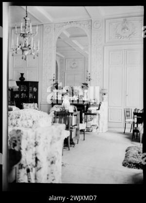 Hôtel d'Abrantes : intérieur du salon '. Photographie anonyme. Négatif sur support souple, film gélatino-argentique sur diacétate. 1962. Paris, musée Carnavalet. 100509-21 Hôtel d'Brantes Banque D'Images