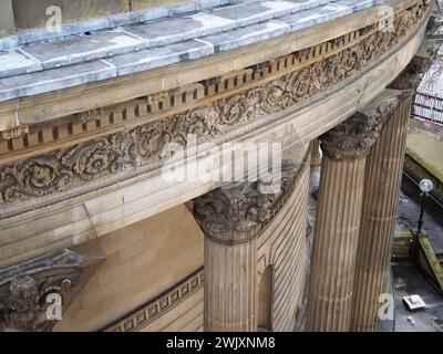 Détail de l'extérieur de la salle de lecture Picton Liverpool Banque D'Images