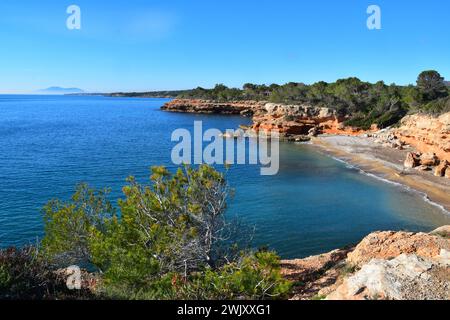 Gran Recorrido GR 92, Costa Dorada, Espagne Banque D'Images