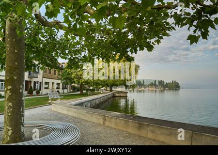 Suisse, Suisse orientale, Thurgau, Steckborn, Lac de Constance, Turmhof, Tg Banque D'Images