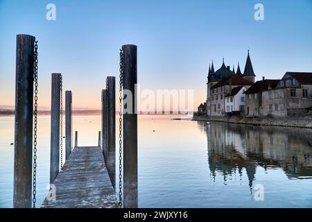 Suisse, Suisse orientale, Thurgau, Steckborn, Lac de Constance, Turmhof, Tg Banque D'Images