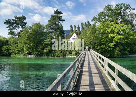 Suisse, Schaffhausen, SH Stein am Rhein, Hohenklingen Castle, Lake Constance, small Town, Schaffhausen (SH), Stein am Rhein (SH) Banque D'Images