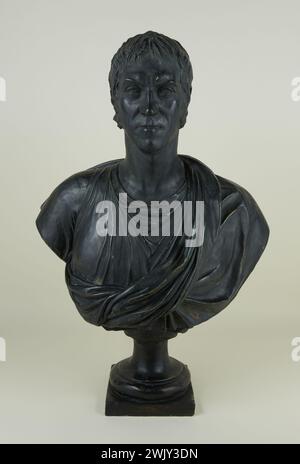 Ceracchi, Giuseppe (n.1751-07-04-D.1801-01-30), portrait de Vieuzac Barère (1755-1841), avocat et élu à la Convention. Plâtre patiné original. Musée Carnavalet, histoire de Paris. Banque D'Images
