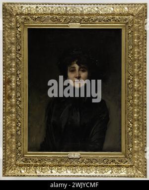 John-Singer Sargent (1856-1925) Madame Allouard-Jouan. Huile sur toile,. Musée des Beaux-Arts de la ville de Paris, petit Palais. Croquis, 19ème XIXème XIX 19ème XIXe siècle Banque D'Images