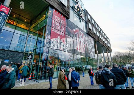 Rotterdam, pays-Bas. 17 février 2024. ROTTERDAM, 17-2-24, Stadium het Kasteel, Dutch Eredivisie Football saison 2023/2024, Sparta Rotterdam - Excelsior Rotterdam, Front Side Credit : Pro Shots/Alamy Live News Banque D'Images