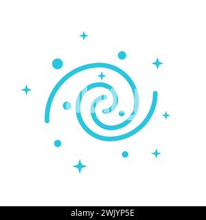 Icône Universe. À partir du jeu d'icônes bleues. Illustration de Vecteur