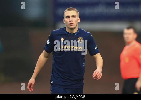 Dens Park, Dundee, Royaume-Uni. 17 février 2024. Scottish Premiership Football, Dundee versus Ross County ; Owen Dodgson de Dundee Credit : action plus Sports/Alamy Live News Banque D'Images