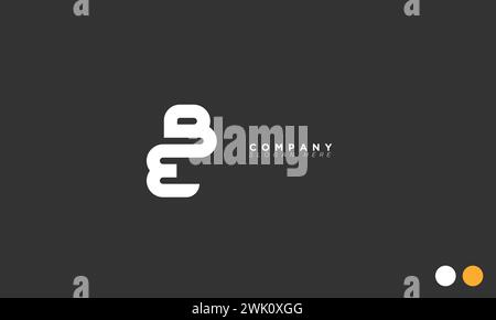 EB lettres alphabétiques initiales logo monogramme Illustration de Vecteur
