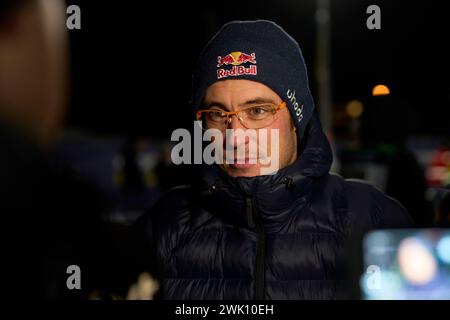 Thierry Neuville de Belgique lors de la 15ème étape du Rallye Suède, deuxième manche du Championnat du monde FIA des Rallyes, à Umea, Suède, le 17 février 2024.Foto : PEO Möller / LocalEyes / TT kod 11549 Banque D'Images