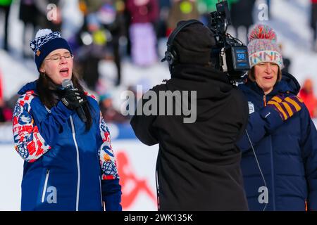 Minneapolis, Minnesota, États-Unis. 17 février 2024. Lors des qualifications au sprint le jour 2 de la Coupe du monde de cross-country COOP FIS 2024, le 17 février 2024, à Minneapolis, Minnesota, ÉTATS-UNIS. (Crédit image : © Steven Garcia/ZUMA Press Wire) USAGE ÉDITORIAL SEULEMENT! Non destiné à UN USAGE commercial ! Banque D'Images