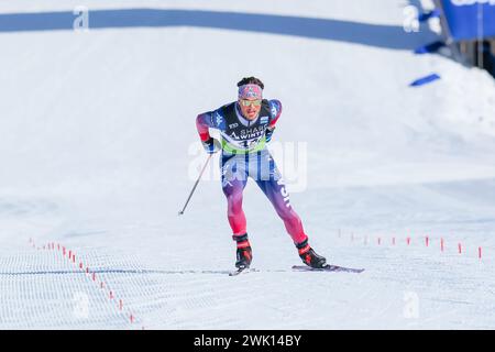 Minneapolis, Minnesota, États-Unis. 17 février 2024. WILL KOCH, des États-Unis, lors des qualifications au sprint le jour 2 de la Coupe du monde de cross-country COOP FIS 2024, le 17 février 2024, à Minneapolis, Minnesota, ÉTATS-UNIS. (Crédit image : © Steven Garcia/ZUMA Press Wire) USAGE ÉDITORIAL SEULEMENT! Non destiné à UN USAGE commercial ! Banque D'Images