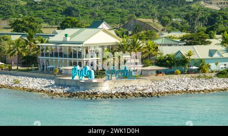 RÉPUBLIQUE DOMINICAINE - 1er janvier 2024 : la République Dominicaine occupe la moitié de l'île d'Hispaniola avec Haïti. Il est devenu l'un des plus popul Banque D'Images