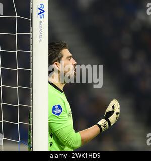 HEERENVEEN - le gardien de but du SC Heerenveen Mickey van der Hart lors du match néerlandais Eredivisie entre le SC Heerenveen et Go Ahead Eagles au stade Abe Lenstra le 17 février 2024 à Heerenveen, pays-Bas. ANP COR LASKER Banque D'Images