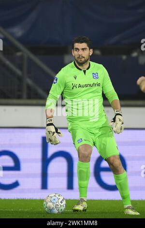 HEERENVEEN - le gardien de but du SC Heerenveen Mickey van der Hart lors du match néerlandais Eredivisie entre le SC Heerenveen et Go Ahead Eagles au stade Abe Lenstra le 17 février 2024 à Heerenveen, pays-Bas. ANP COR LASKER Banque D'Images