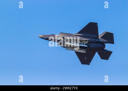 F35 Lightning II en vol Banque D'Images