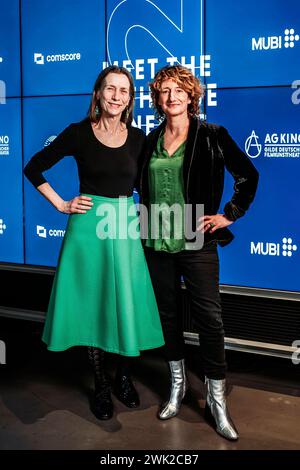 Mariette Rissenbeek und Tricia Tuttle beim Empfang der Arthouse-Kino Verbände Cicae und der AG Kino Gilde im Rahmen der Berlinale 2024 / 74. Internationale Filmfestspiele Berlin in der SAP Lounge. Berlin, 17.02.2024 *** Mariette Rissenbeek et Tricia Tuttle à la réception des associations de cinémas d'art-art Cicae et AG Kino Gilde dans le cadre du Festival international du film de Berlin Berlinale 2024 74 au SAP Lounge Berlin, 17 02 2024 Foto:XM.xHuebnerx/xFuturexImagex Arthouse 4206 Banque D'Images