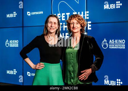 Mariette Rissenbeek und Tricia Tuttle beim Empfang der Arthouse-Kino Verbände Cicae und der AG Kino Gilde im Rahmen der Berlinale 2024 / 74. Internationale Filmfestspiele Berlin in der SAP Lounge. Berlin, 17.02.2024 *** Mariette Rissenbeek et Tricia Tuttle à la réception des associations de cinémas d'art-art Cicae et AG Kino Gilde dans le cadre du Festival international du film de Berlin Berlinale 2024 74 au SAP Lounge Berlin, 17 02 2024 Foto:XM.xHuebnerx/xFuturexImagex Arthouse 4207 Banque D'Images