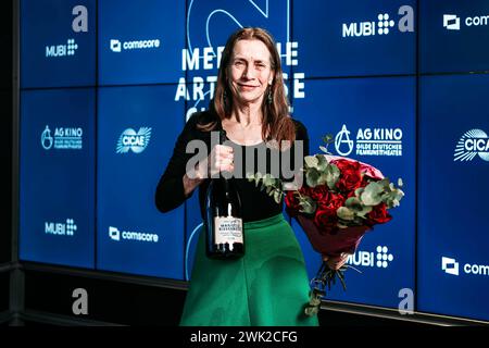 Mariette Rissenbeek beim Empfang der Arthouse-Kino Verbände Cicae und der AG Kino Gilde im Rahmen der Berlinale 2024 / 74. Internationale Filmfestspiele Berlin in der SAP Lounge. Berlin, 17.02.2024 *** Mariette Rissenbeek à la réception des associations de cinémas d'art-art Cicae et AG Kino Gilde dans le cadre du Berlinale 2024 74 Berlin International film Festival au SAP Lounge Berlin, 17 02 2024 Foto:XM.xHuebnerx/xFuturexImagex Arthouse 4214 Banque D'Images