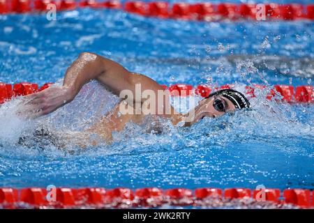 Doha, Qat. 18 février 2024. Aux Championnats du monde de natation Doha 2024 - sport- natation -Doha (Qatar) 18 février 2024 (photo de Gian Mattia D'Alberto/LaPresse) crédit : LaPresse/Alamy Live News Banque D'Images