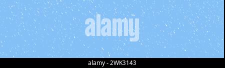 Goutte de pluie diagonale blanche dessinée à la main sur fond bleu. Texture sans couture avec des traits pointillés. Modèle de pluie. Texture vectorielle moderne abstraite. Emballage Illustration de Vecteur