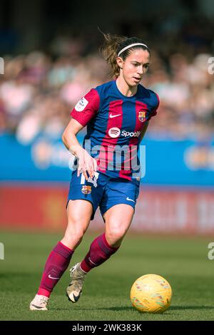 Sant Joan Despi, Espagne, 18 février 2024. Espagne Liga F : FC Barcelona v Atletico de Madrid. (14) Aitana Bonmati. Crédit : Joan G/Alamy Live News Banque D'Images