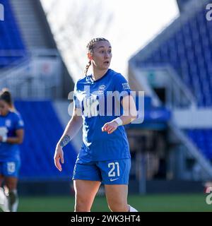 Birmingham, Royaume-Uni. 18 février 2024. Claudia Walker de Birmingham City lors du match de championnat féminin entre Birmingham City Women et Southampton Women à St Andrews, Birmingham, Angleterre le 18 février 2024. Photo de Stuart Leggett. Utilisation éditoriale uniquement, licence requise pour une utilisation commerciale. Aucune utilisation dans les Paris, les jeux ou les publications d'un club/ligue/joueur. Crédit : UK Sports pics Ltd/Alamy Live News Banque D'Images